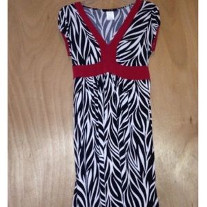 JFW Zebra Print Dress Size M